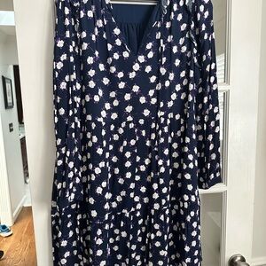 JCrew Floral Navy Dress